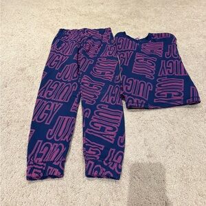 Juicy Couture Navy and Magenta Logo Ensemble